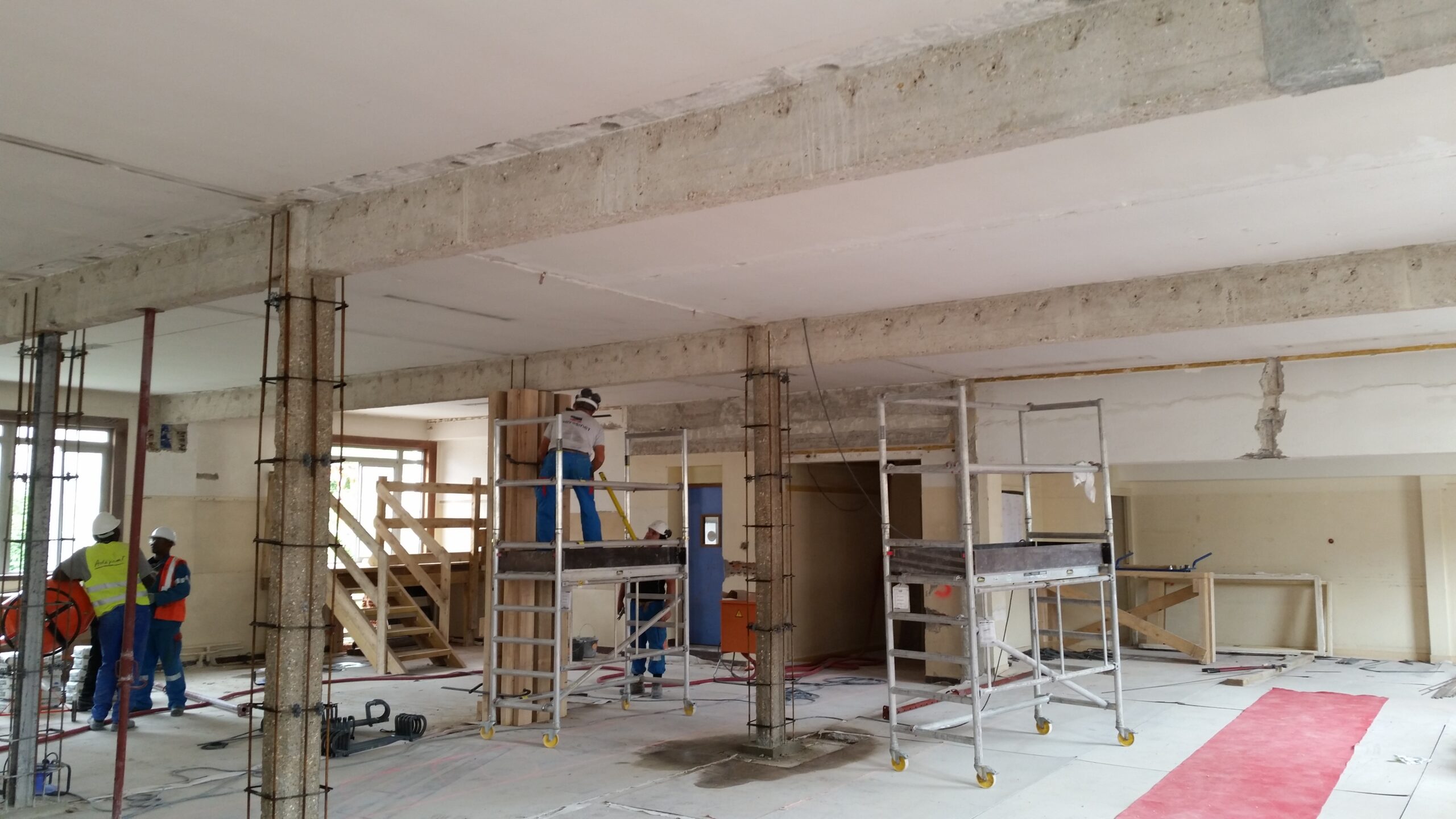 Mise en place des armatures